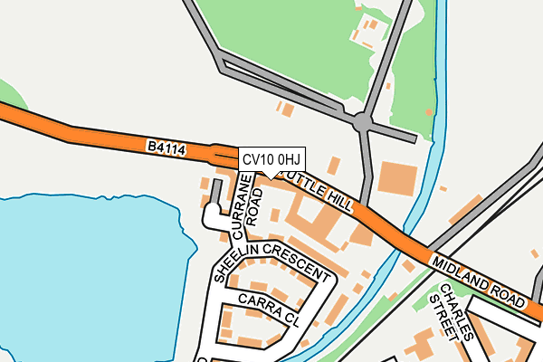 CV10 0HJ map - OS OpenMap – Local (Ordnance Survey)