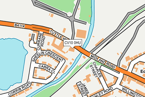 CV10 0HU map - OS OpenMap – Local (Ordnance Survey)