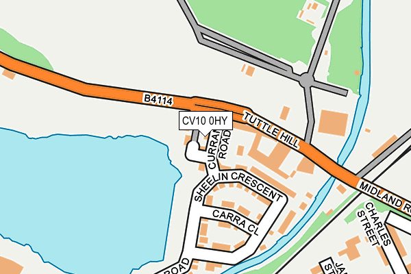 CV10 0HY map - OS OpenMap – Local (Ordnance Survey)