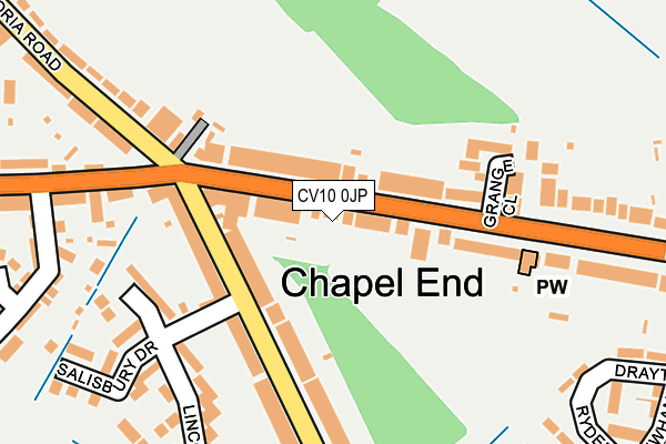 CV10 0JP map - OS OpenMap – Local (Ordnance Survey)