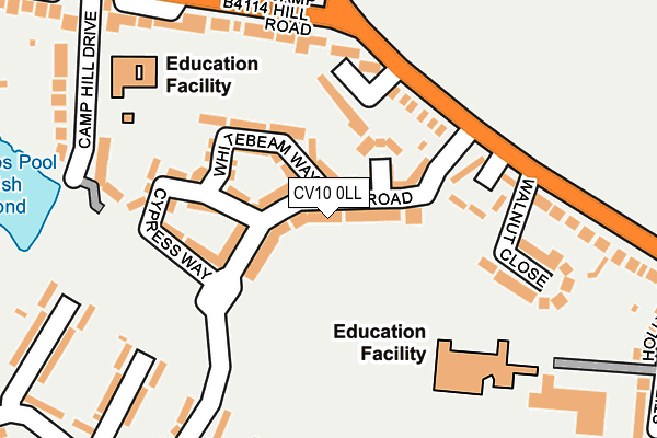 CV10 0LL map - OS OpenMap – Local (Ordnance Survey)