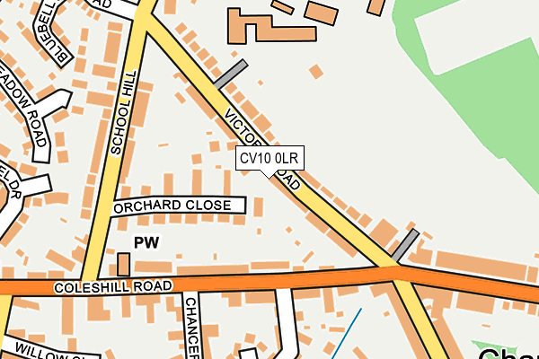 CV10 0LR map - OS OpenMap – Local (Ordnance Survey)