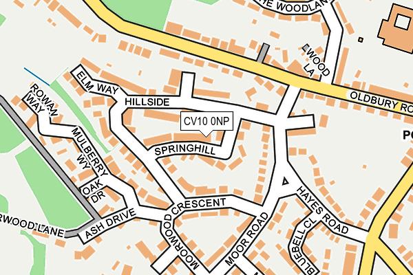 CV10 0NP map - OS OpenMap – Local (Ordnance Survey)