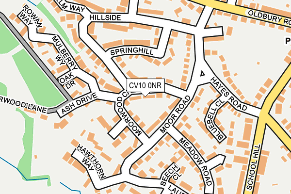 CV10 0NR map - OS OpenMap – Local (Ordnance Survey)