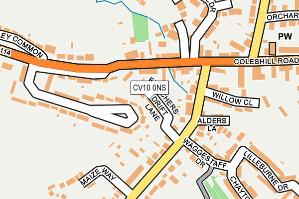 Map of FDL PROPERTIES WARWICKSHIRE LTD at local scale