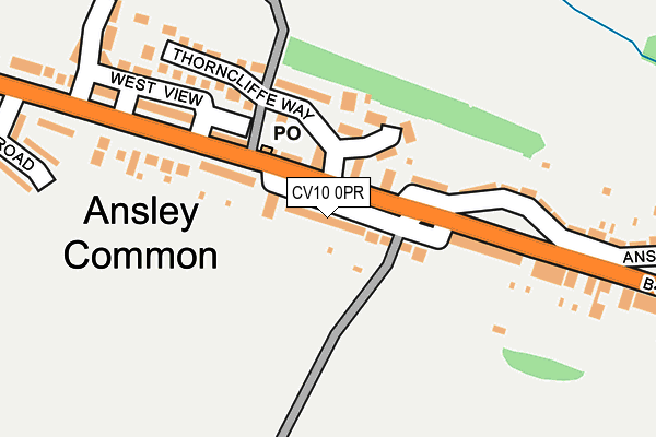 CV10 0PR map - OS OpenMap – Local (Ordnance Survey)