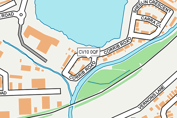 CV10 0QF map - OS OpenMap – Local (Ordnance Survey)