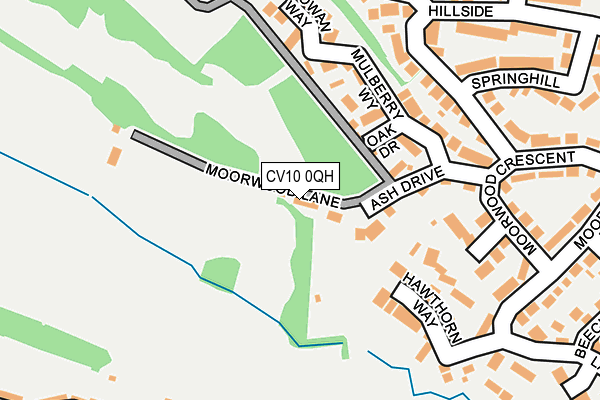 CV10 0QH map - OS OpenMap – Local (Ordnance Survey)