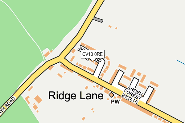 CV10 0RE map - OS OpenMap – Local (Ordnance Survey)