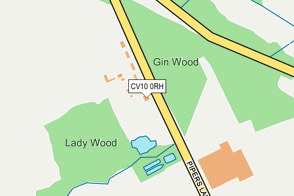 CV10 0RH map - OS OpenMap – Local (Ordnance Survey)