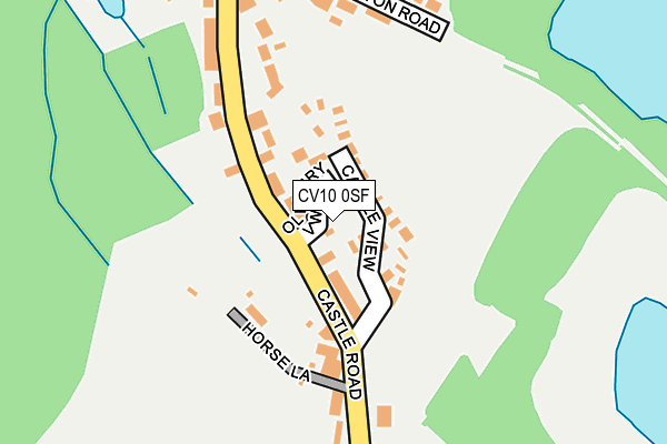 CV10 0SF map - OS OpenMap – Local (Ordnance Survey)