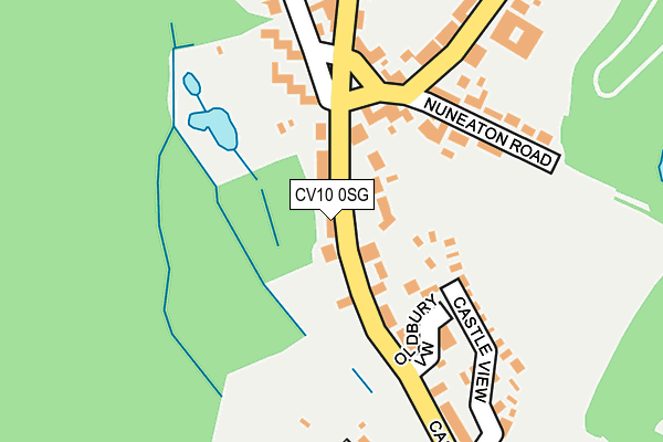 CV10 0SG map - OS OpenMap – Local (Ordnance Survey)