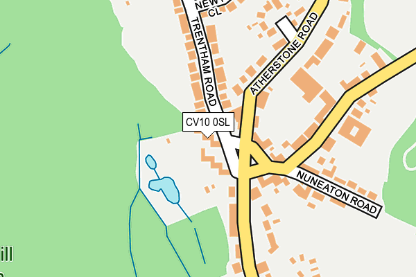 CV10 0SL map - OS OpenMap – Local (Ordnance Survey)