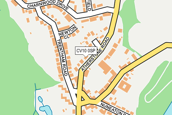 CV10 0SP map - OS OpenMap – Local (Ordnance Survey)