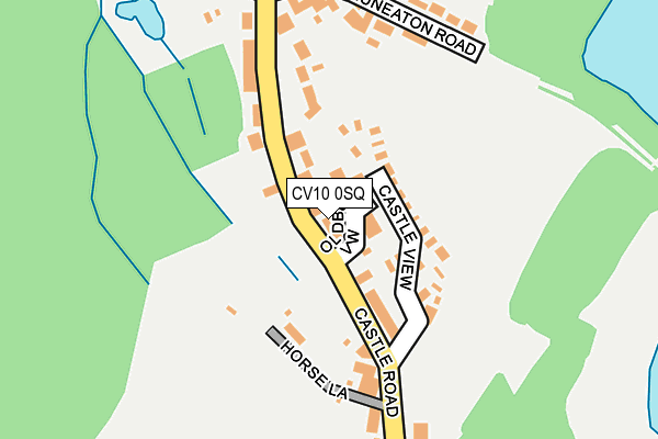 CV10 0SQ map - OS OpenMap – Local (Ordnance Survey)