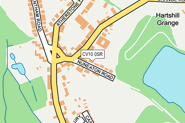 CV10 0SR map - OS OpenMap – Local (Ordnance Survey)