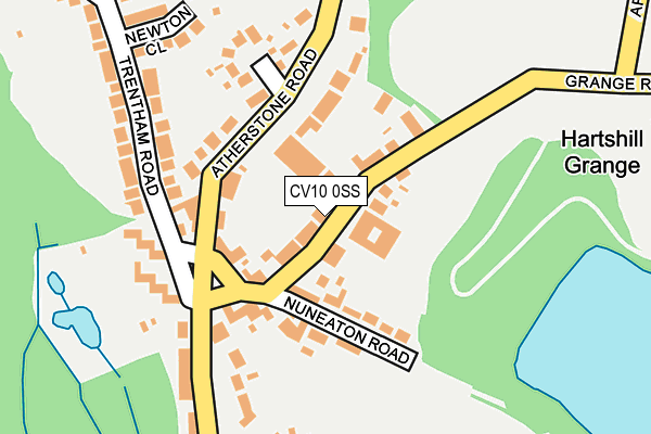 CV10 0SS map - OS OpenMap – Local (Ordnance Survey)