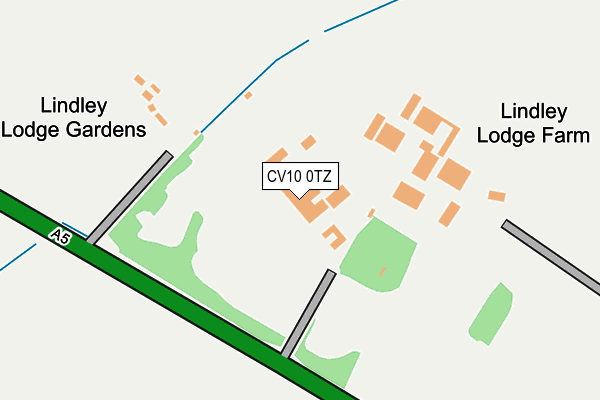 CV10 0TZ map - OS OpenMap – Local (Ordnance Survey)