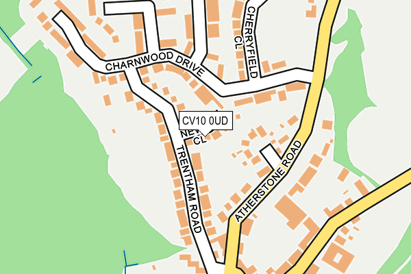 CV10 0UD map - OS OpenMap – Local (Ordnance Survey)