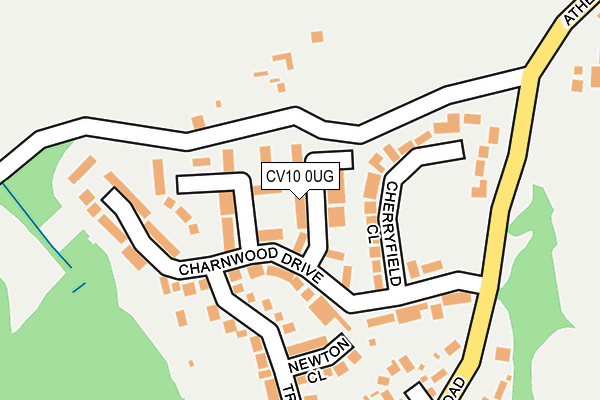 CV10 0UG map - OS OpenMap – Local (Ordnance Survey)