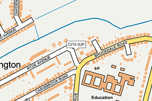 CV10 0UP map - OS OpenMap – Local (Ordnance Survey)