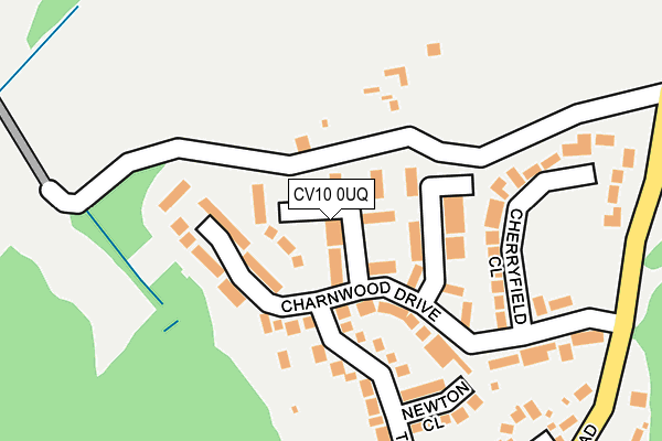 CV10 0UQ map - OS OpenMap – Local (Ordnance Survey)