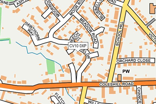 CV10 0XP map - OS OpenMap – Local (Ordnance Survey)