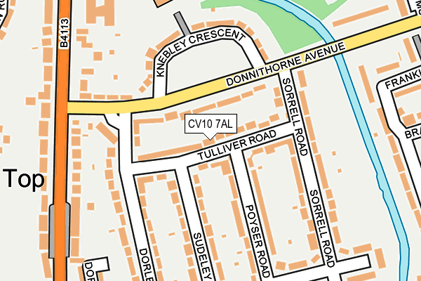 CV10 7AL map - OS OpenMap – Local (Ordnance Survey)