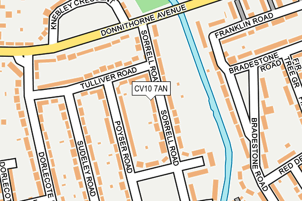 CV10 7AN map - OS OpenMap – Local (Ordnance Survey)