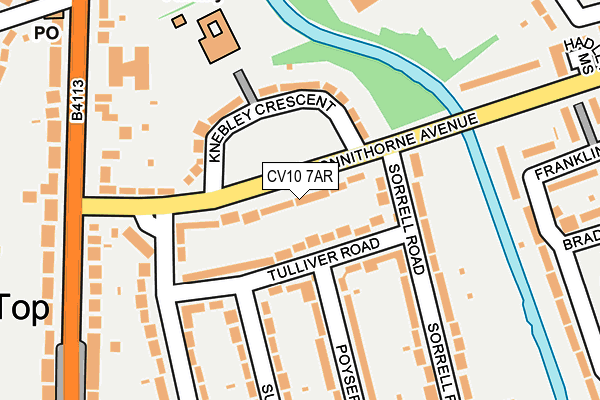 CV10 7AR map - OS OpenMap – Local (Ordnance Survey)