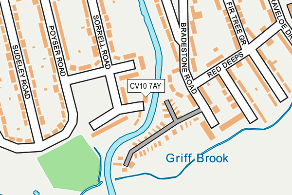 CV10 7AY map - OS OpenMap – Local (Ordnance Survey)