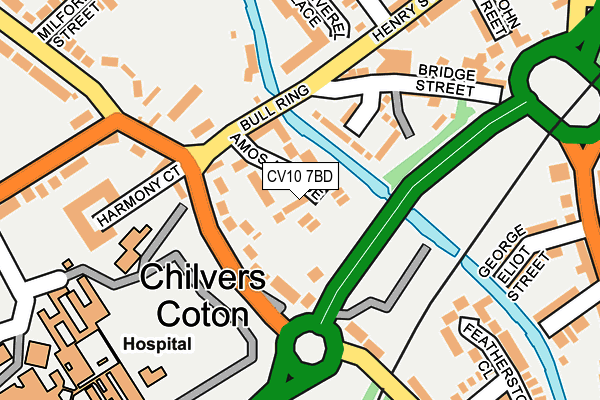 CV10 7BD map - OS OpenMap – Local (Ordnance Survey)