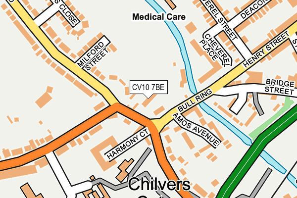 CV10 7BE map - OS OpenMap – Local (Ordnance Survey)