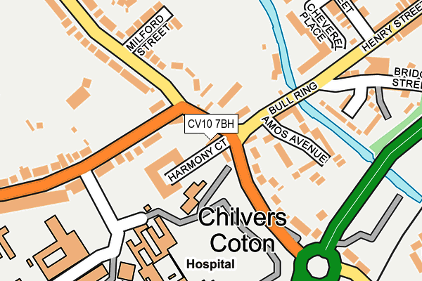 CV10 7BH map - OS OpenMap – Local (Ordnance Survey)