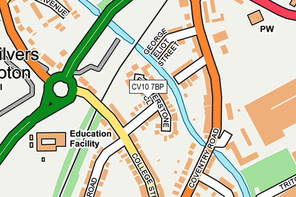 CV10 7BP map - OS OpenMap – Local (Ordnance Survey)