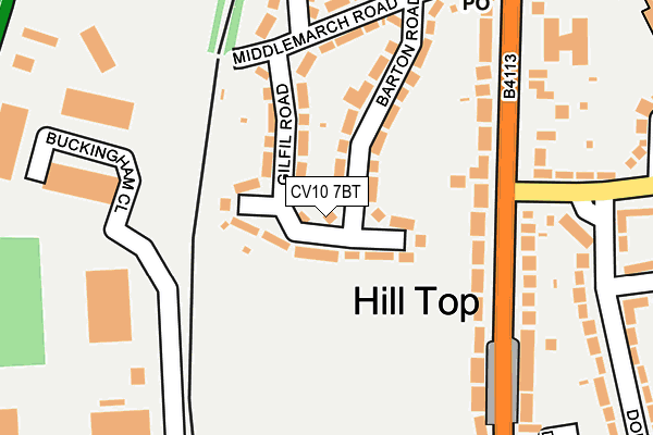 CV10 7BT map - OS OpenMap – Local (Ordnance Survey)