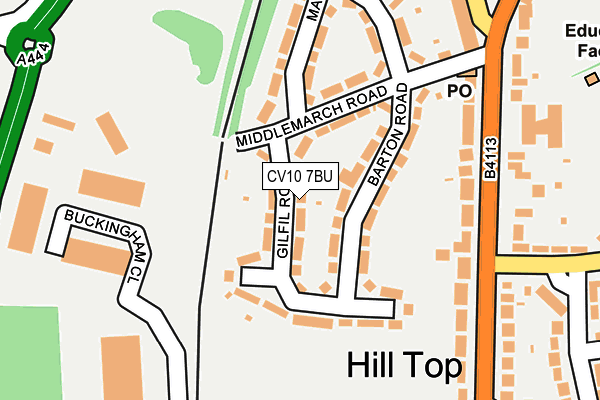 CV10 7BU map - OS OpenMap – Local (Ordnance Survey)
