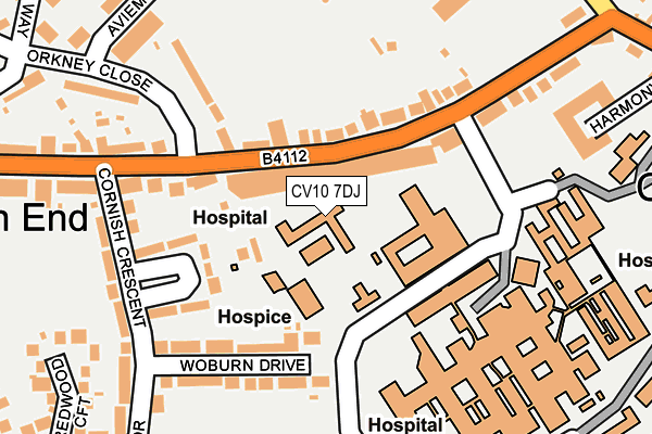 CV10 7DJ map - OS OpenMap – Local (Ordnance Survey)