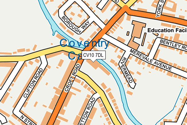 CV10 7DL map - OS OpenMap – Local (Ordnance Survey)