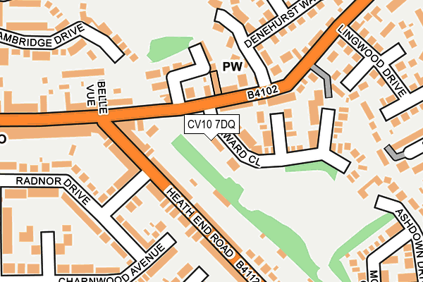 CV10 7DQ map - OS OpenMap – Local (Ordnance Survey)