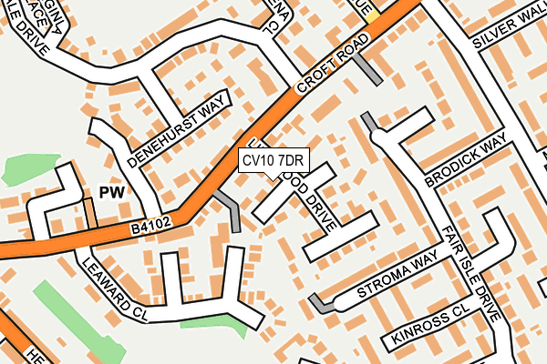 CV10 7DR map - OS OpenMap – Local (Ordnance Survey)