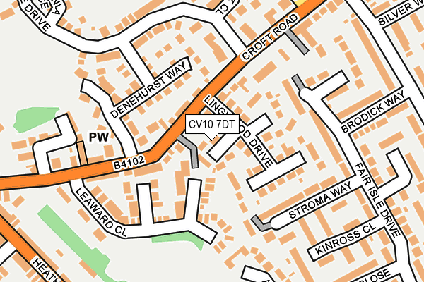 CV10 7DT map - OS OpenMap – Local (Ordnance Survey)