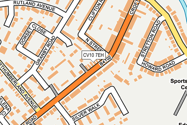 CV10 7EH map - OS OpenMap – Local (Ordnance Survey)