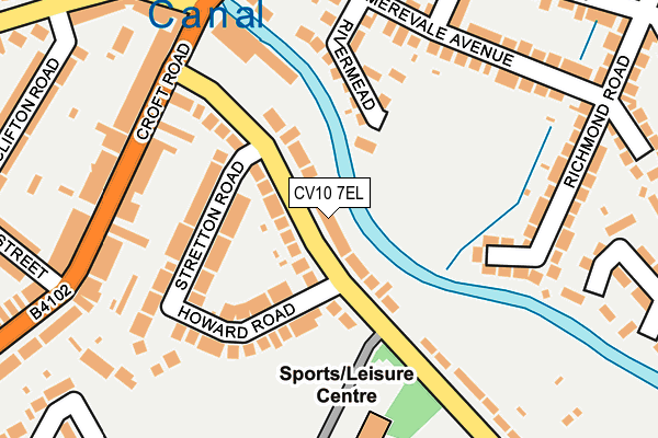 CV10 7EL map - OS OpenMap – Local (Ordnance Survey)