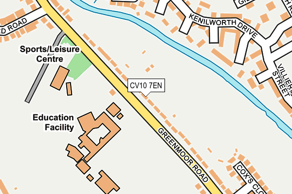CV10 7EN map - OS OpenMap – Local (Ordnance Survey)