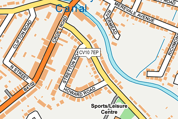 CV10 7EP map - OS OpenMap – Local (Ordnance Survey)