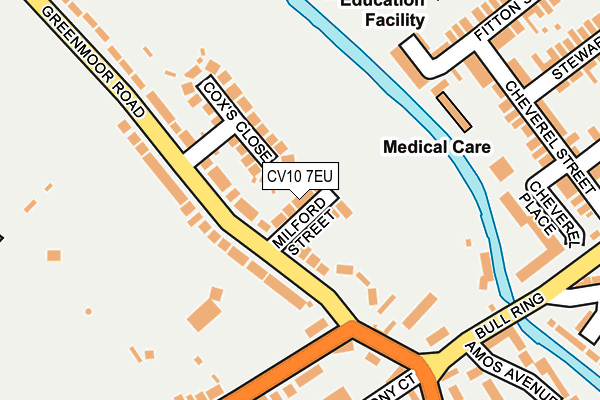 CV10 7EU map - OS OpenMap – Local (Ordnance Survey)