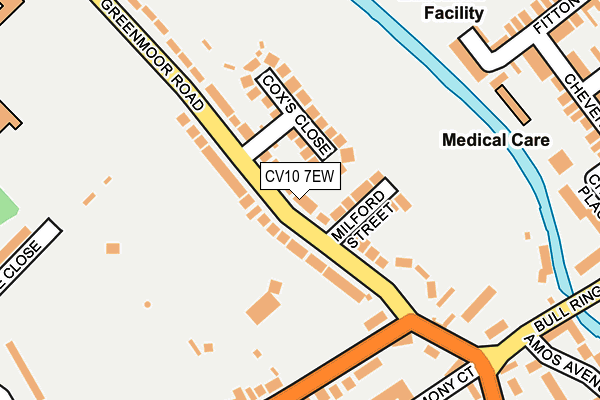 CV10 7EW map - OS OpenMap – Local (Ordnance Survey)