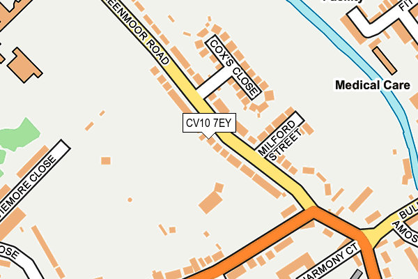 CV10 7EY map - OS OpenMap – Local (Ordnance Survey)