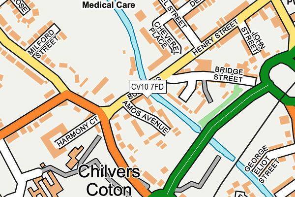 CV10 7FD map - OS OpenMap – Local (Ordnance Survey)